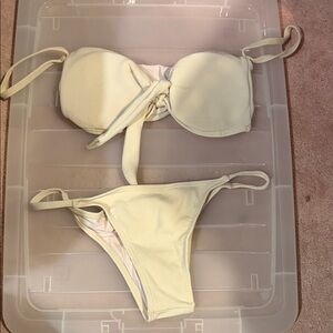 Elegant Cream Bikini Set